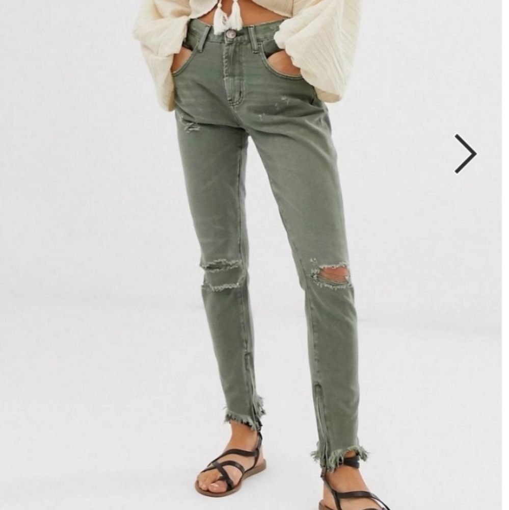 One Teaspoon High Waist Freebird Skinny Jeans